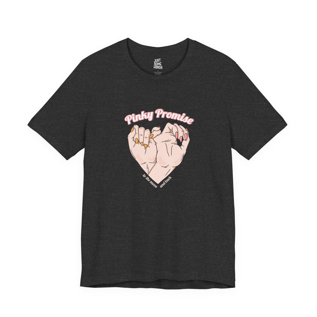 Pinky Promise Heart Hands T-Shirt | Sweet Aesthetic Matching Graphic Tee