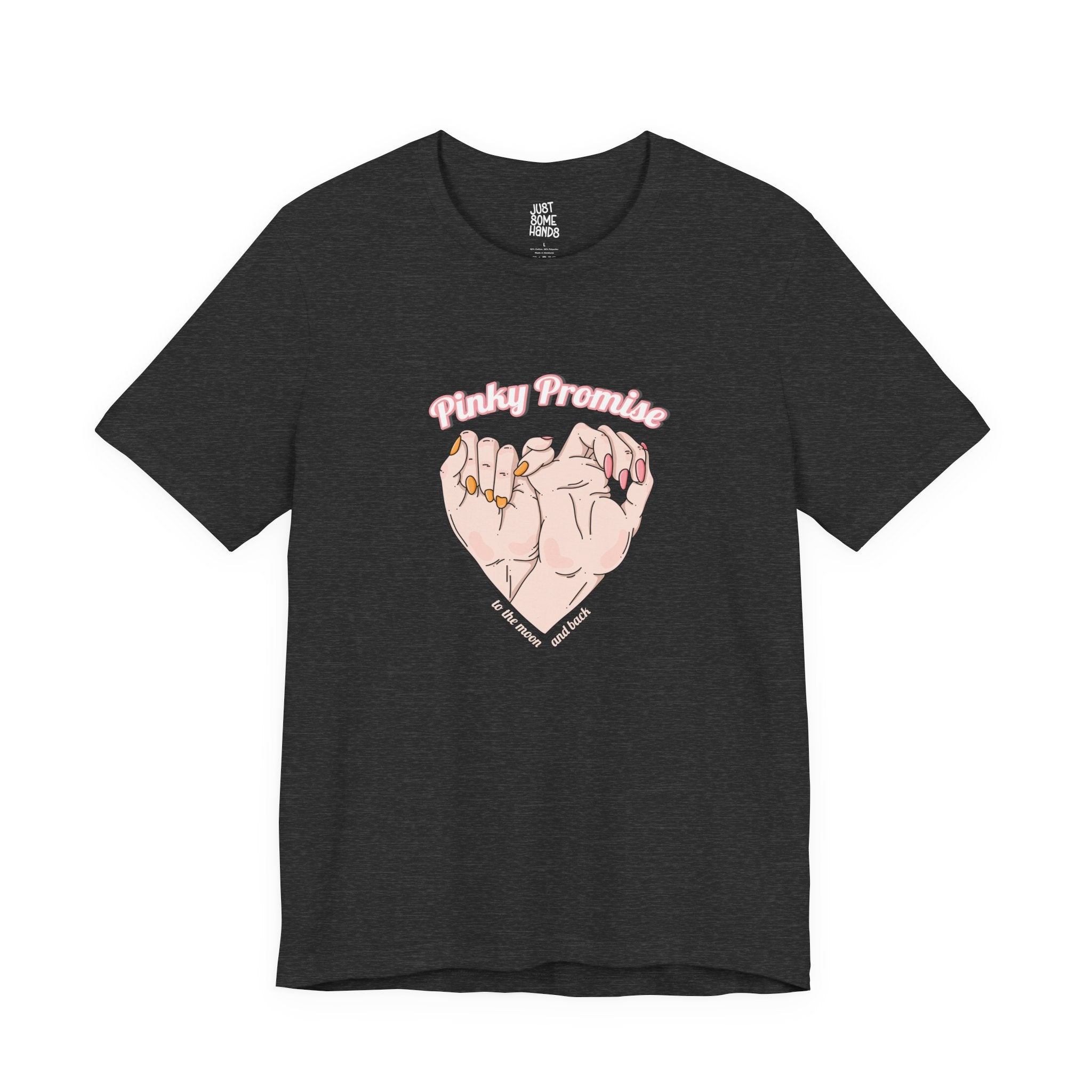 Pinky Promise Heart Hands T-Shirt | Sweet Aesthetic Matching Graphic Tee