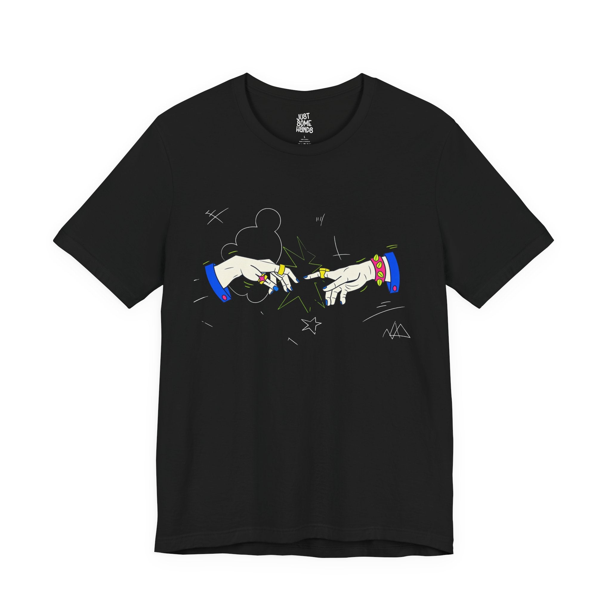 Modern Creation Punk Hands T-Shirt | Pop-Art Graphic Tee