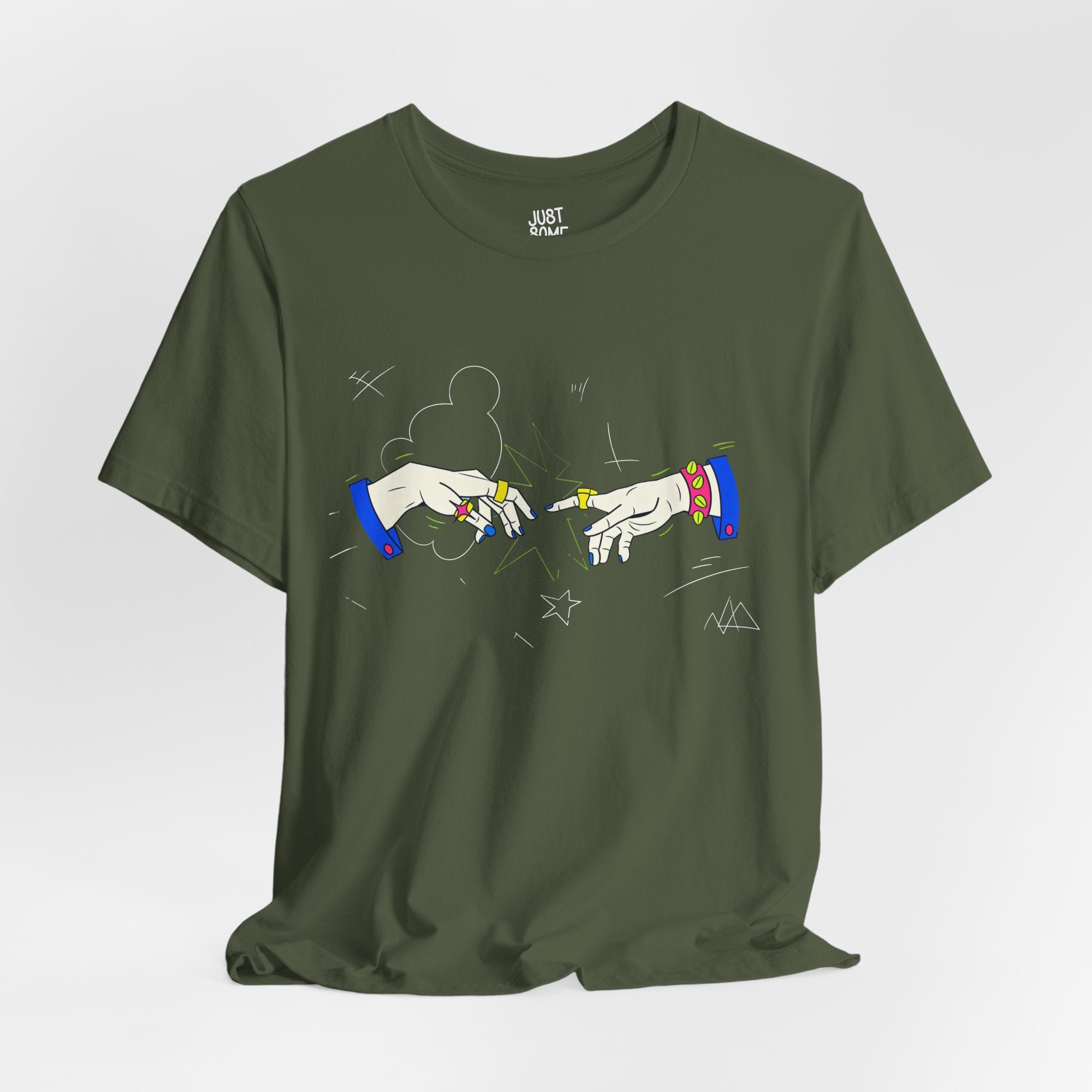 Modern Creation Punk Hands T-Shirt | Pop-Art Graphic Tee