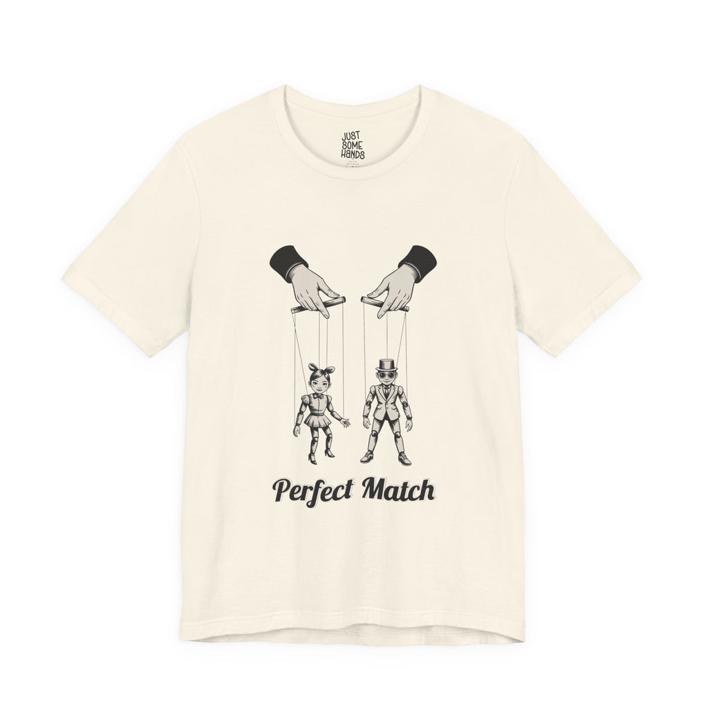 Perfect Match Marionette Graphic Tee | Dark Humor Vintage Puppet Shirt
