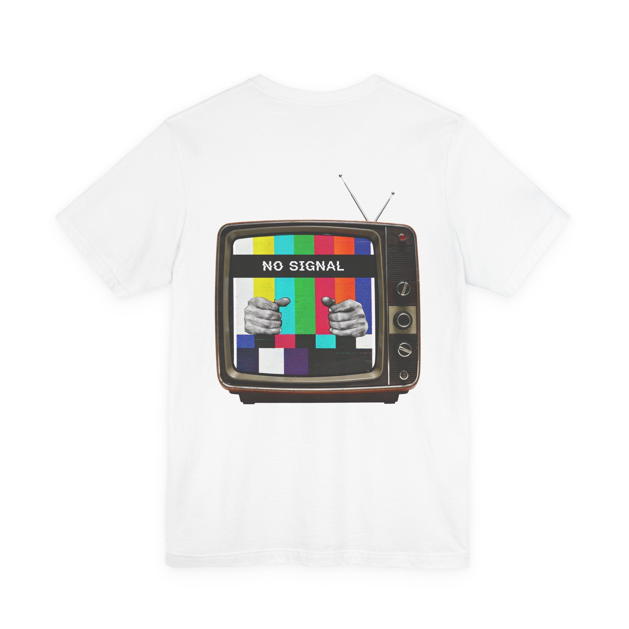 No Signal Retro TV T-Shirt | Vintage Glitch Art Graphic Tee