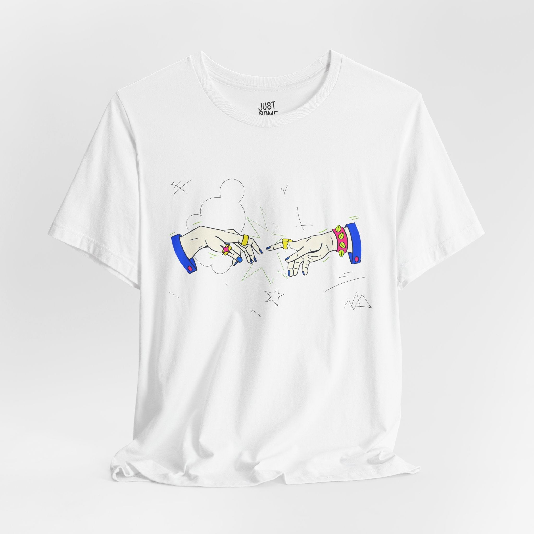 Modern Creation Punk Hands T-Shirt | Pop-Art Graphic Tee