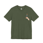 Soft Era Watercolor Butterflies Hand T-Shirt | Artsy Aesthetic Graphic Tee