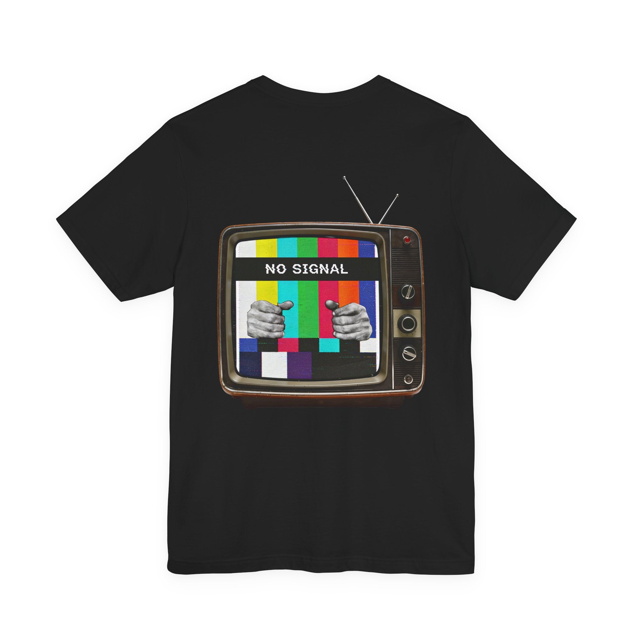 No Signal Retro TV T-Shirt | Vintage Glitch Art Graphic Tee