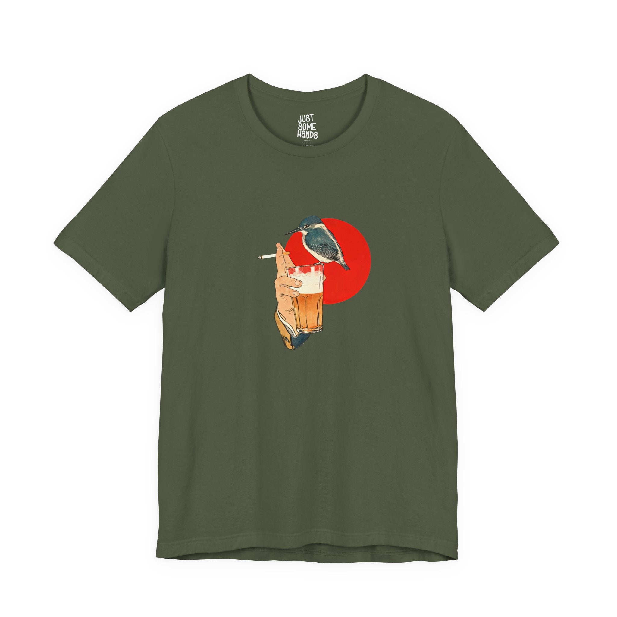 Drinking Buddy Vintage Beer & Bird T-Shirt | Retro Pub Culture Graphic Tee