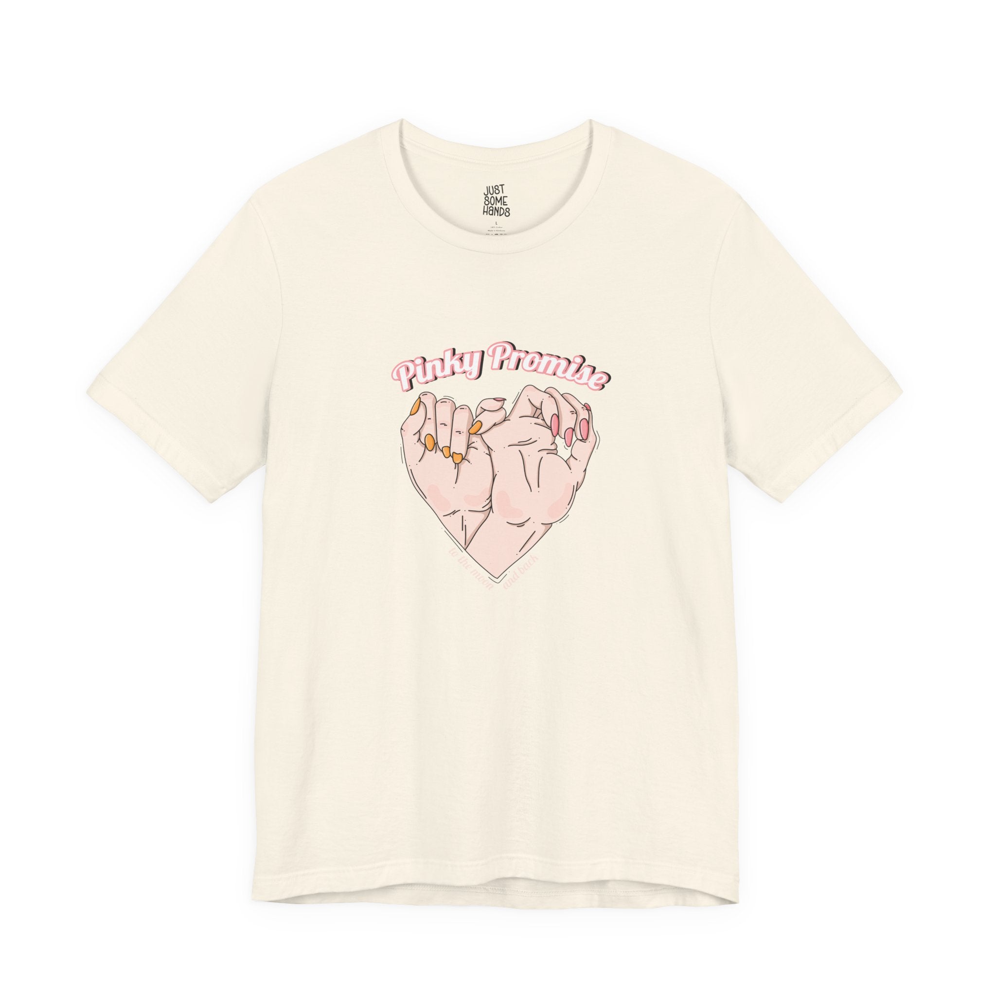 Pinky Promise Heart Hands T-Shirt | Sweet Aesthetic Matching Graphic Tee
