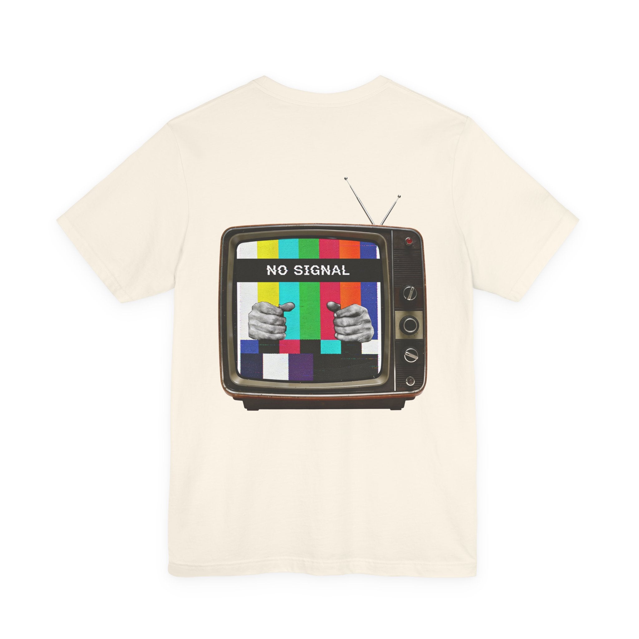No Signal Retro TV T-Shirt | Vintage Glitch Art Graphic Tee