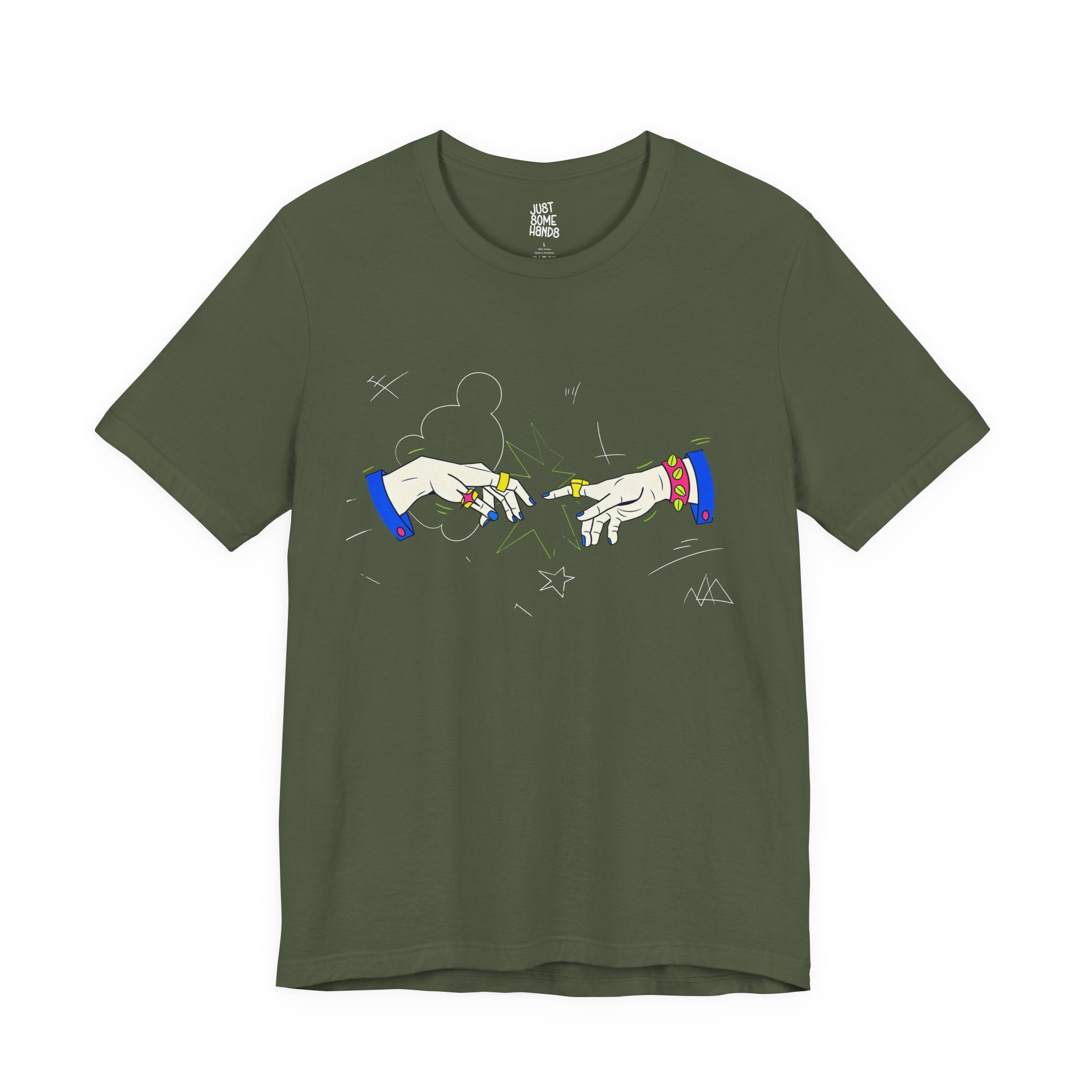 Modern Creation Punk Hands T-Shirt | Pop-Art Graphic Tee