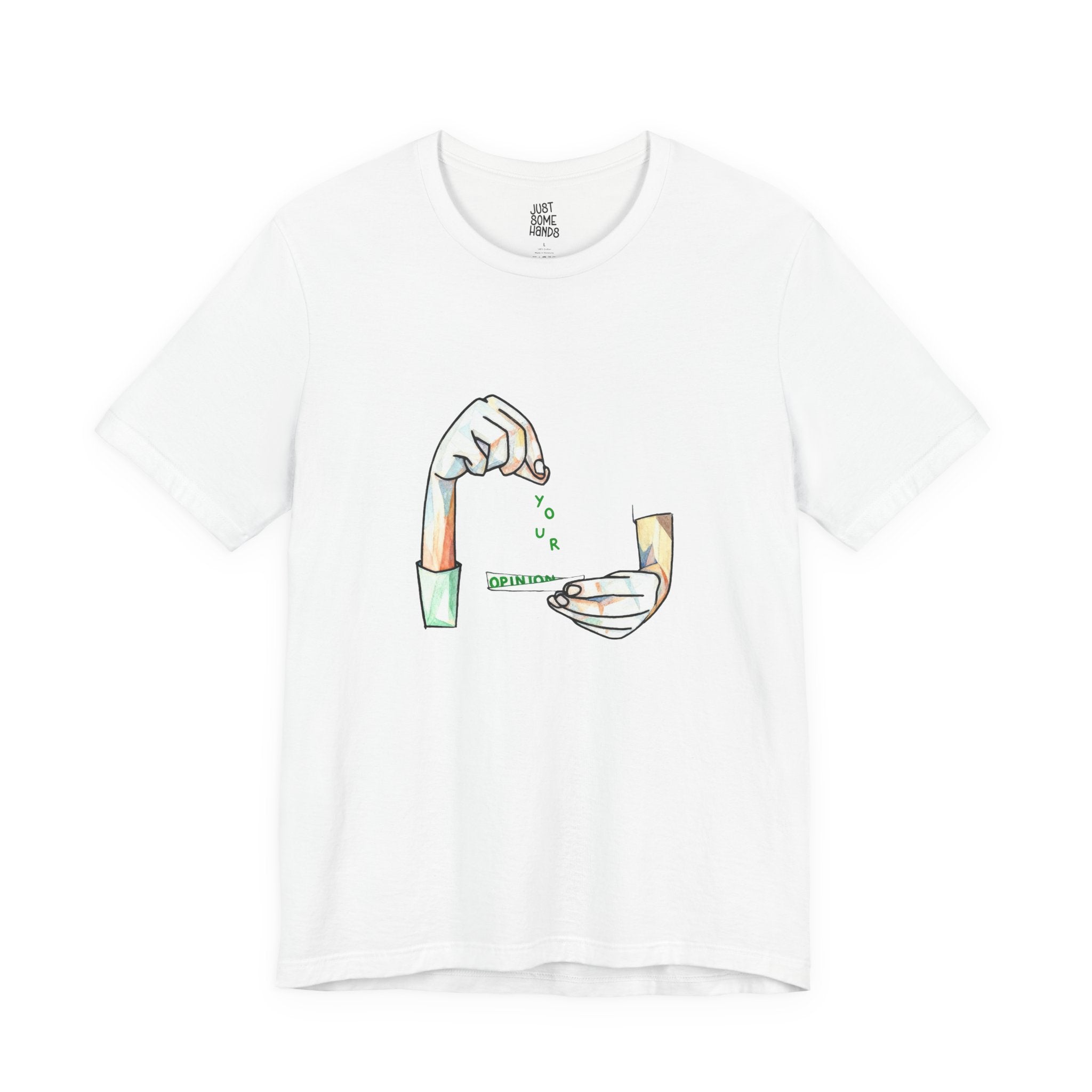 Your Opinion Trash Bin Hand T-Shirt | Sarcastic Relatable Graphic Tee