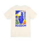 Delusion Colorful Fingers Crossed T-Shirt | Sarcastic Artistic Graphic Tee
