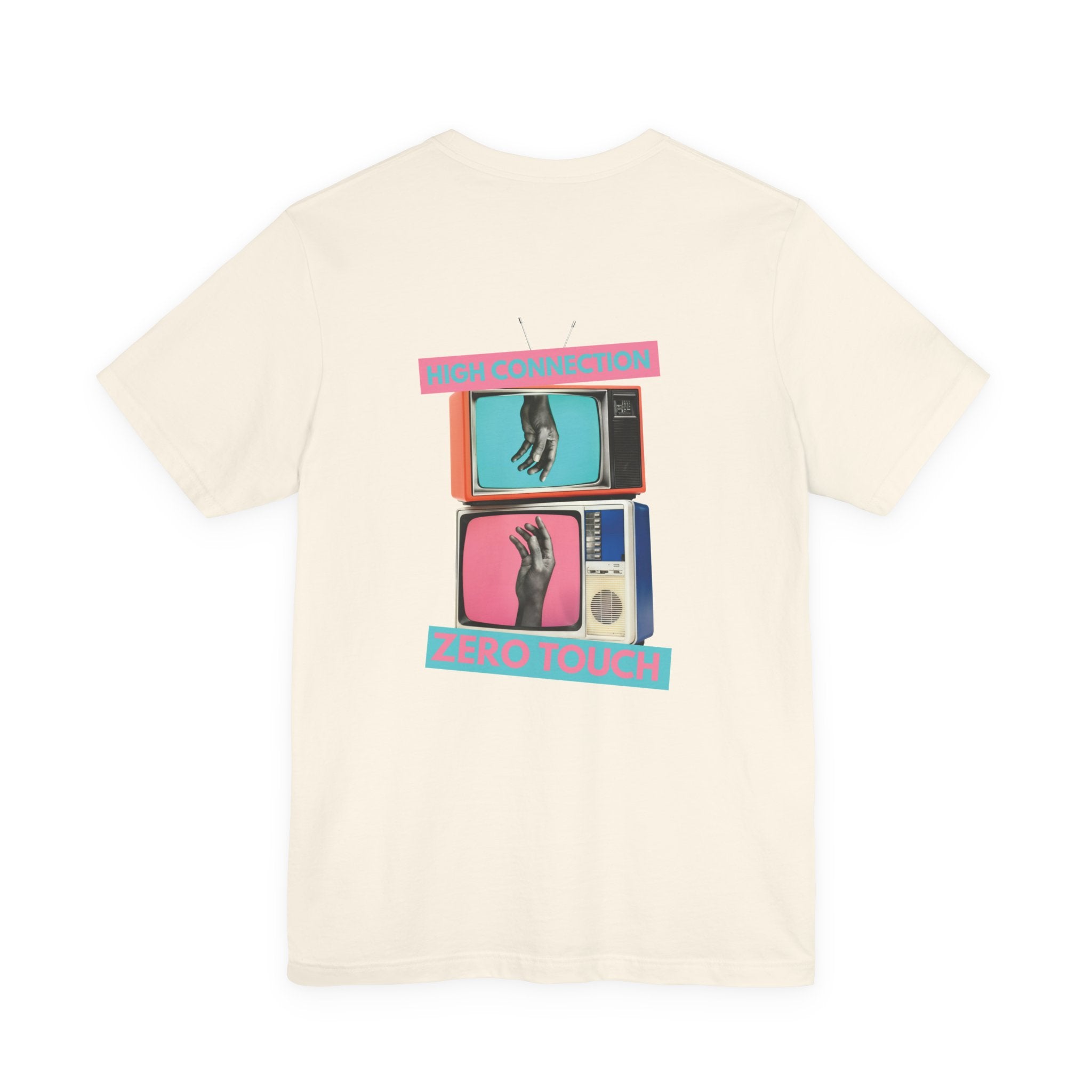 High Connection, Zero Touch Retro TV T-Shirt | Digital Age Aesthetic Tee