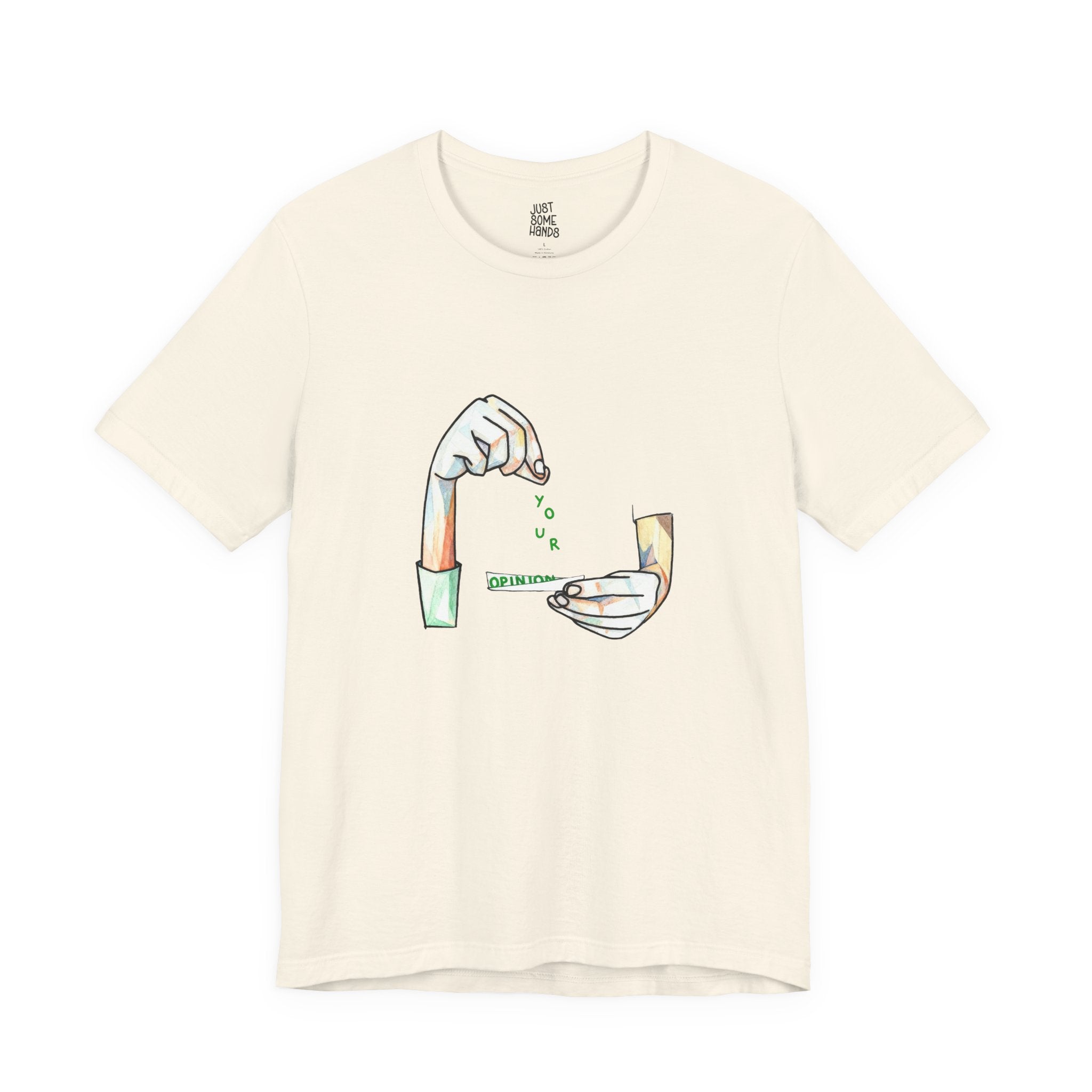 Your Opinion Trash Bin Hand T-Shirt | Sarcastic Relatable Graphic Tee