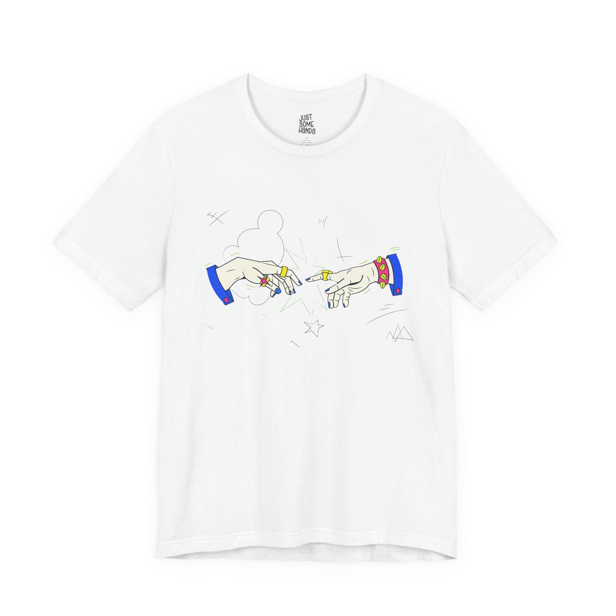 Modern Creation Punk Hands T-Shirt | Pop-Art Graphic Tee