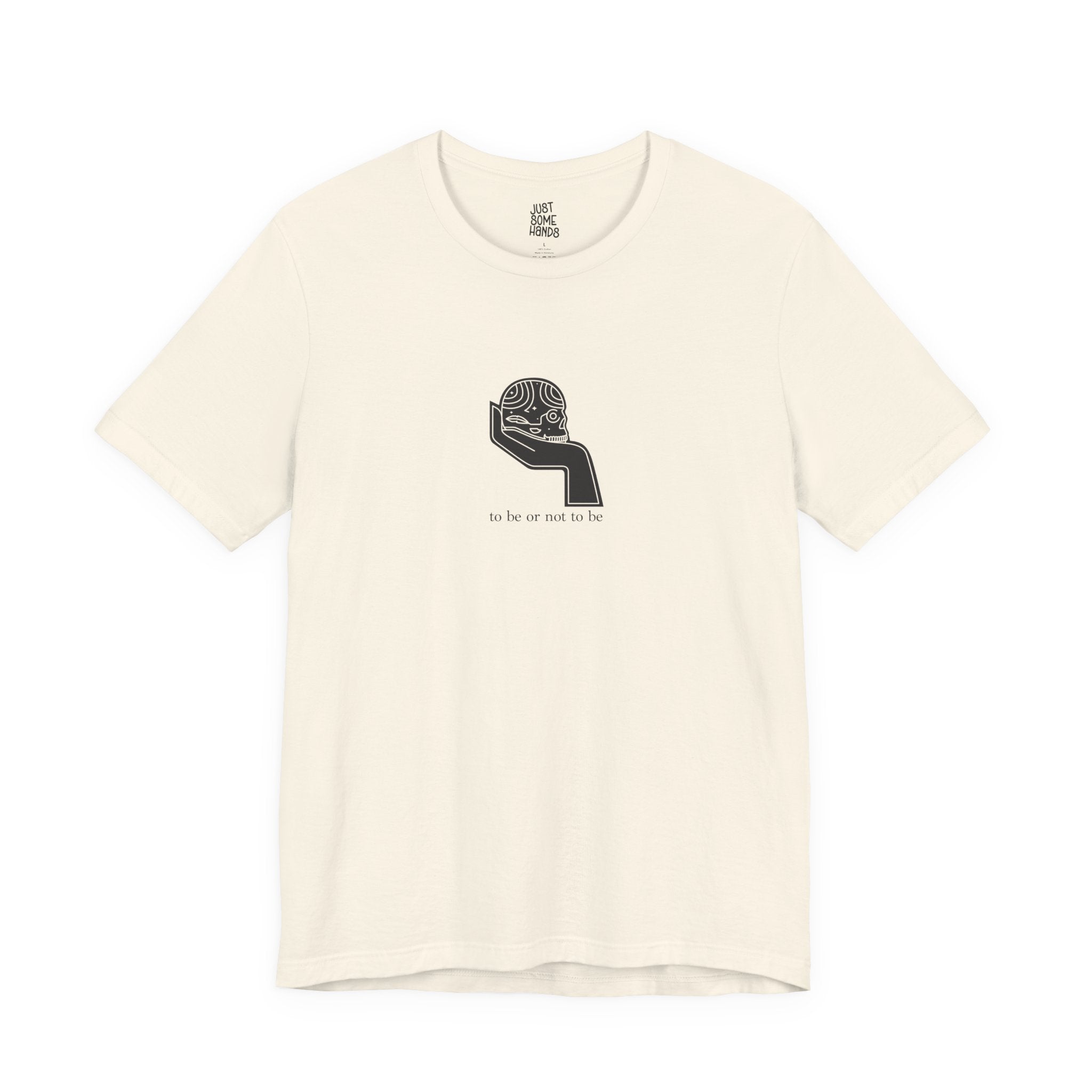 To Be or Not To Be Existential Skull T-Shirt | Minimalist Aesthetic Graphic Tee
