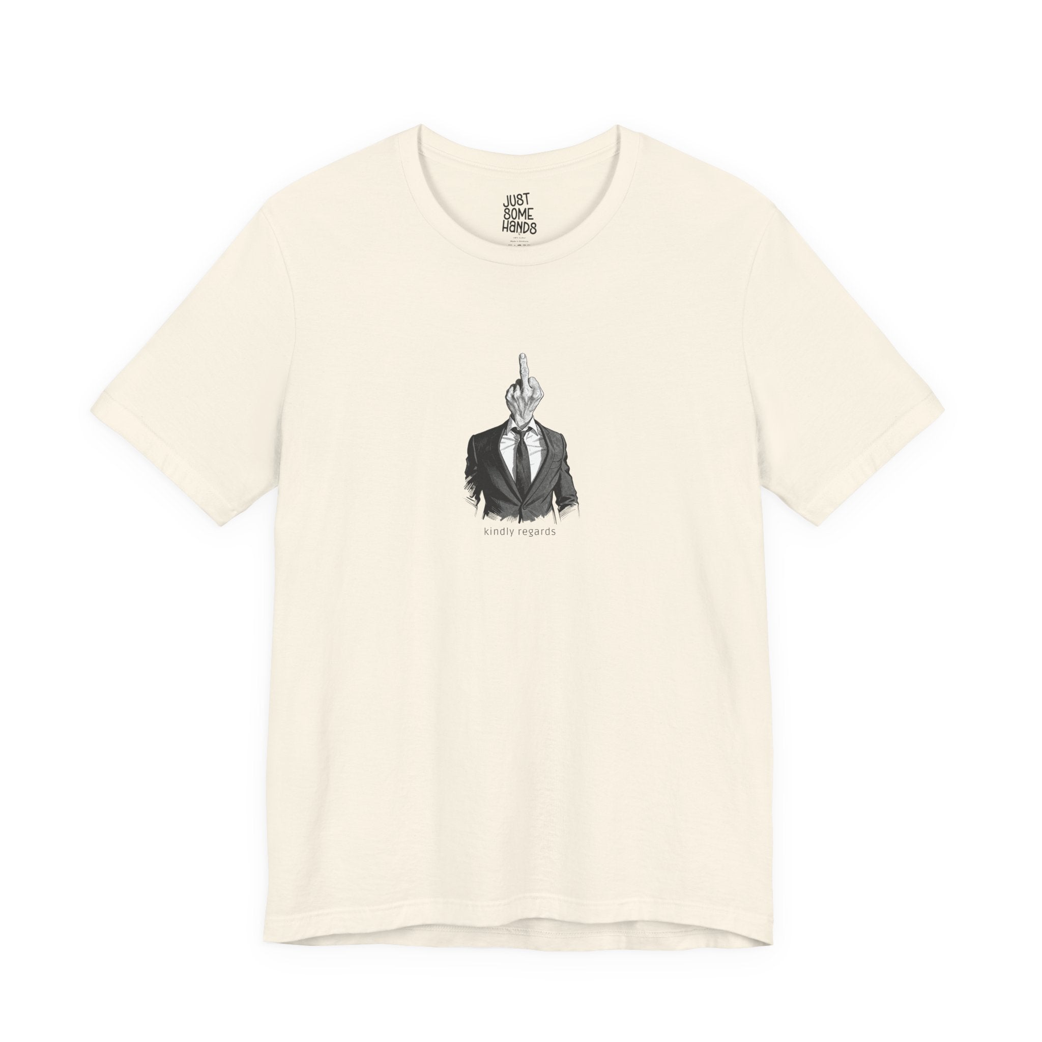 Kindly Regards Corporate Middle Finger T-Shirt | Sarcastic Office Humor Graphic Tee