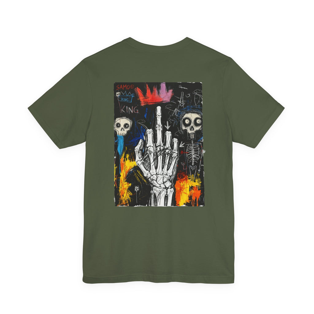 Raw Rebellion Basquiat-Inspired Skeleton Tee