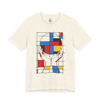 Abstract Snob Geometric Hands T-Shirt | Modern Pop Art Graphic Tee Mondrian