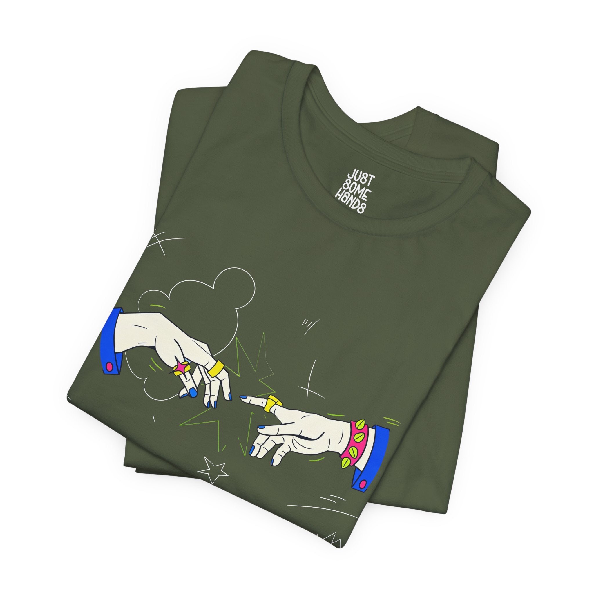 Modern Creation Punk Hands T-Shirt | Pop-Art Graphic Tee
