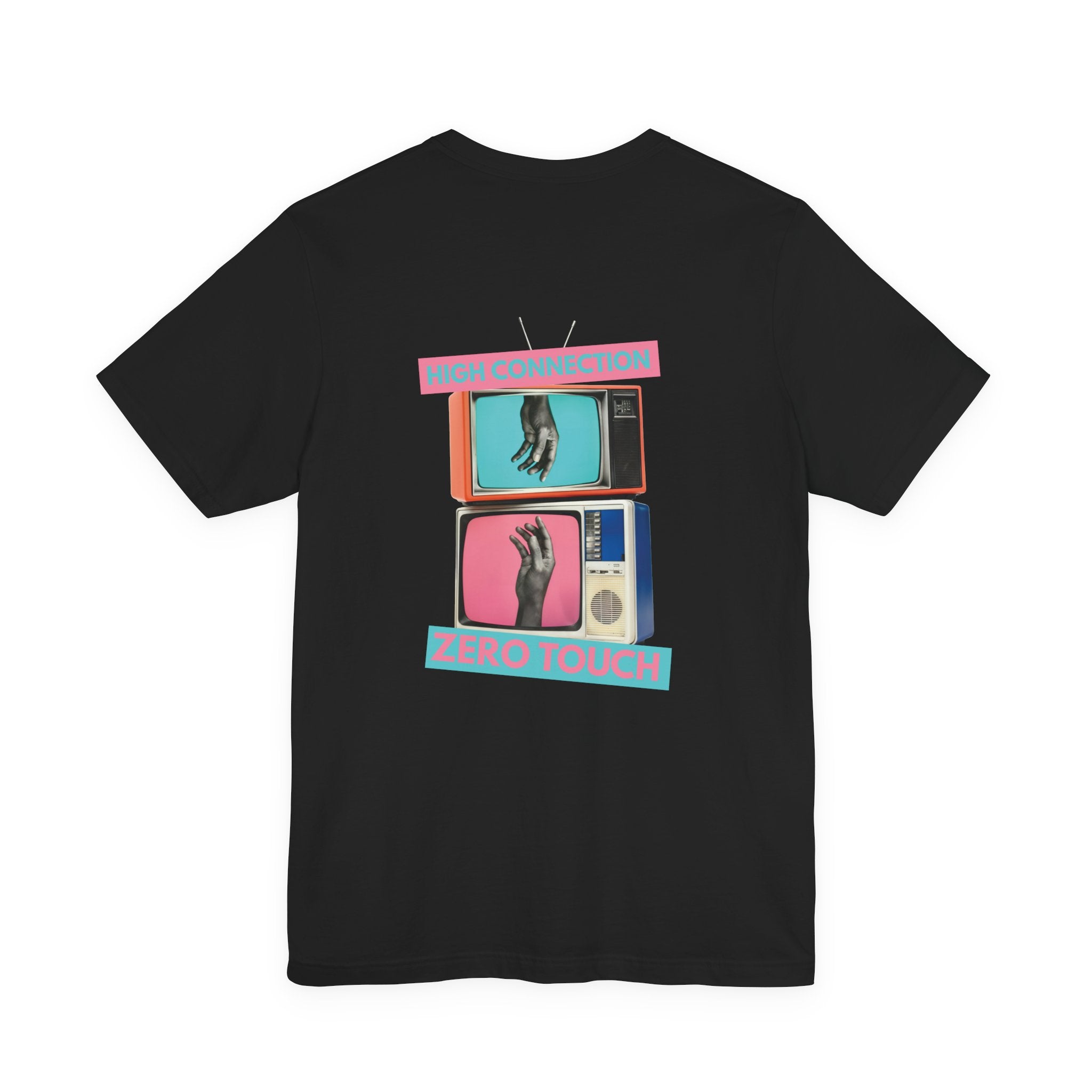 High Connection, Zero Touch Retro TV T-Shirt | Digital Age Aesthetic Tee