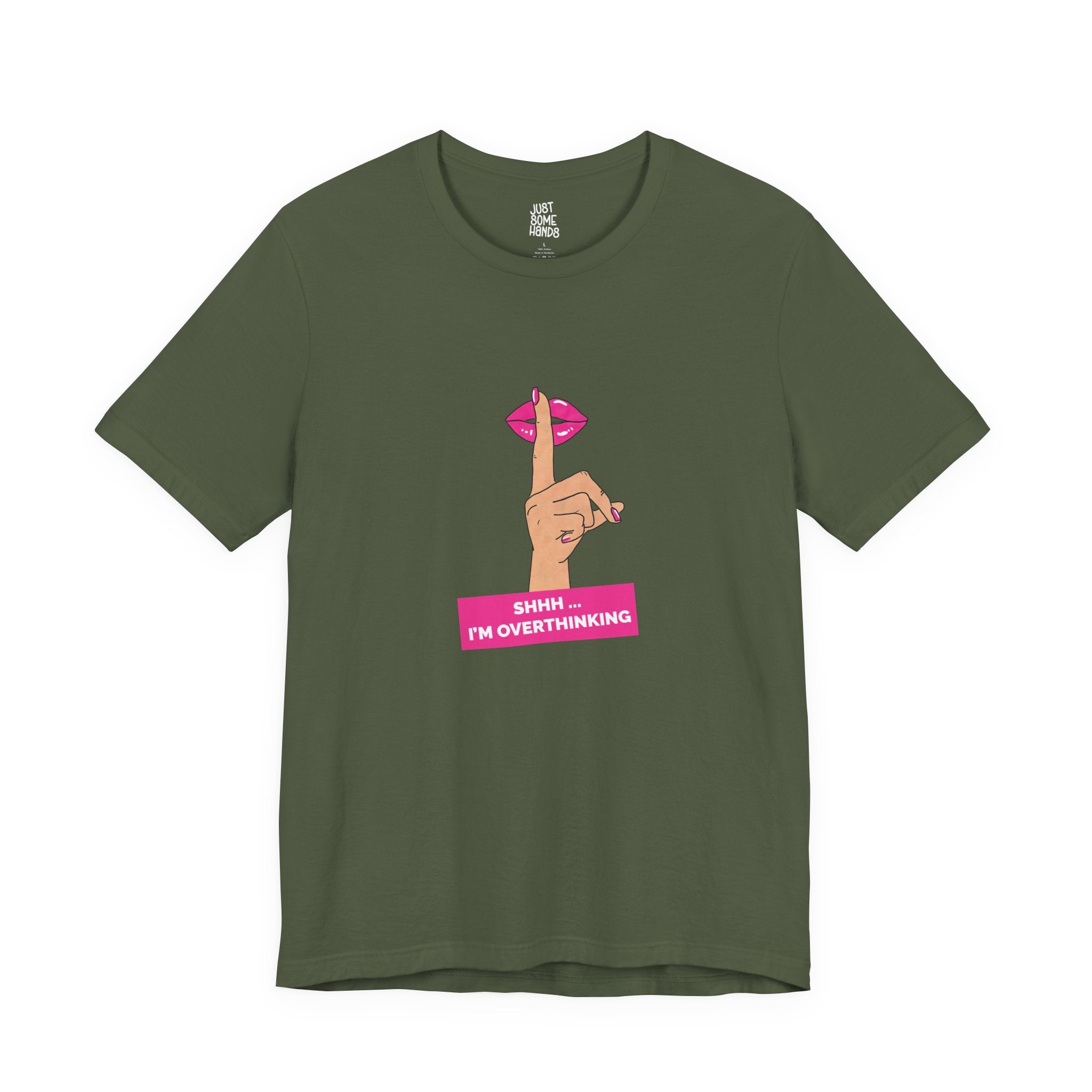 Shhh... I'm Overthinking Pop Art T-Shirt | Sarcastic Relatable Graphic Tee