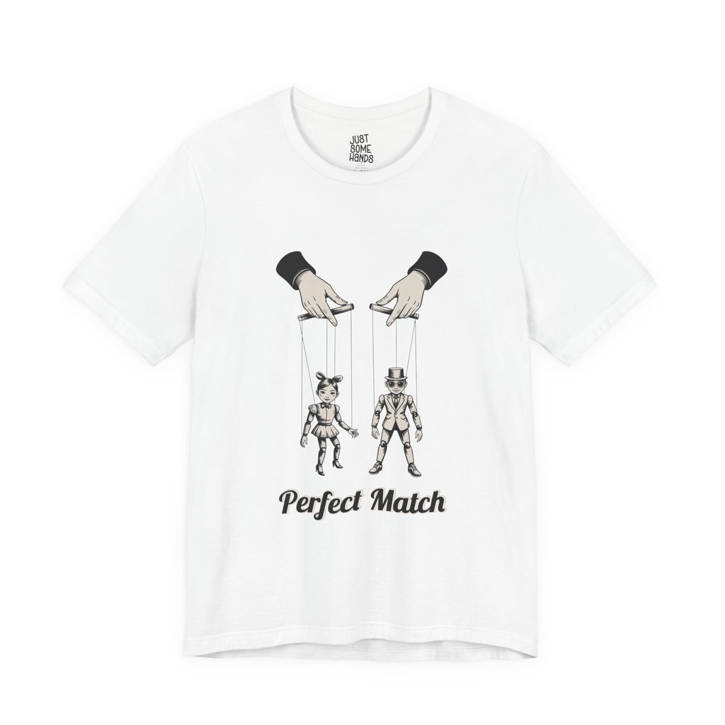 Perfect Match Marionette Graphic Tee | Dark Humor Vintage Puppet Shirt