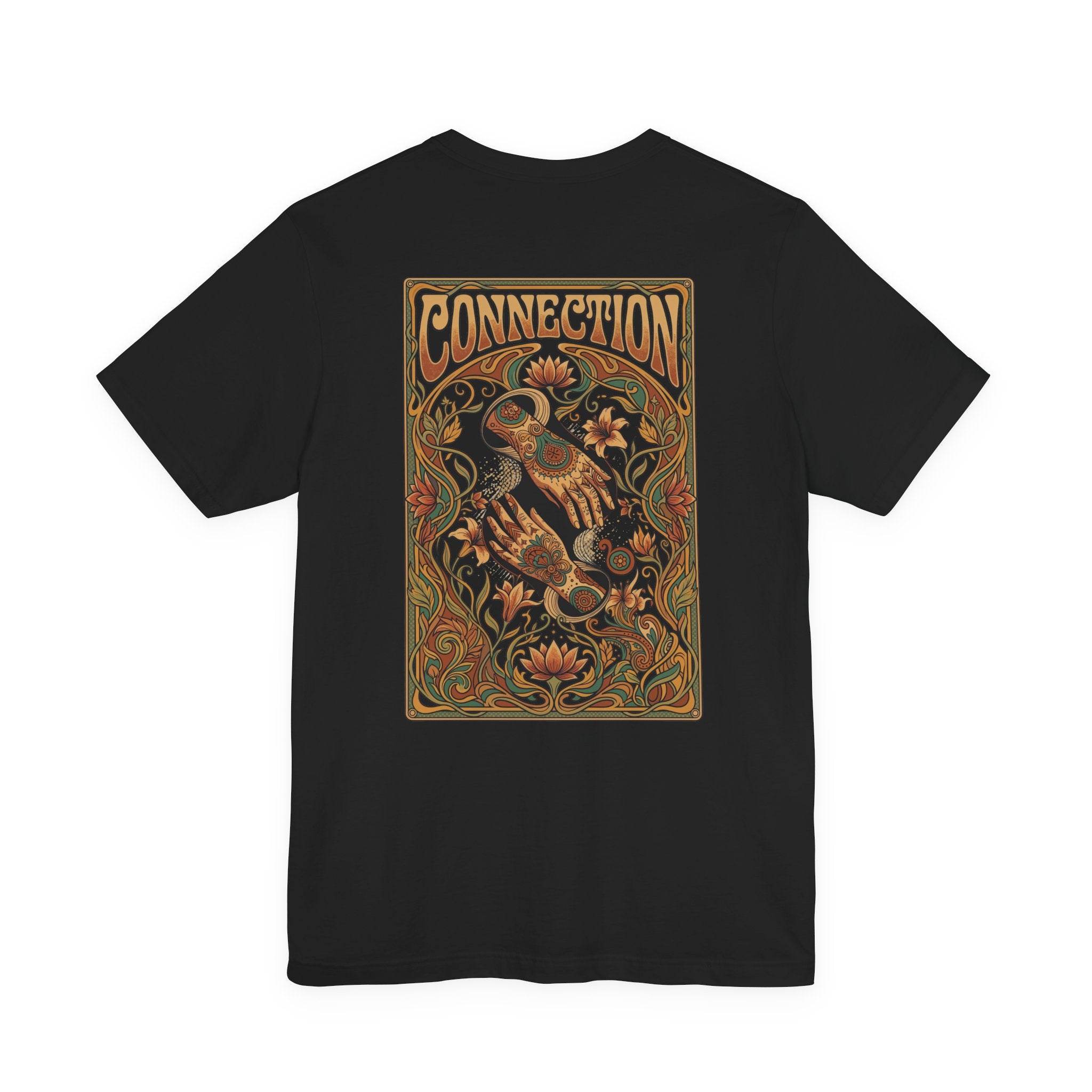 Psychedelic "Connection" Hand T-Shirt | Vintage Art Nouveau Graphic Tee
