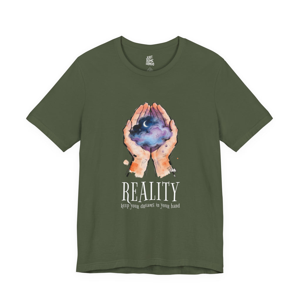 Reality Check Cloud Hands T-Shirt | Dreamy Watercolor Graphic Tee