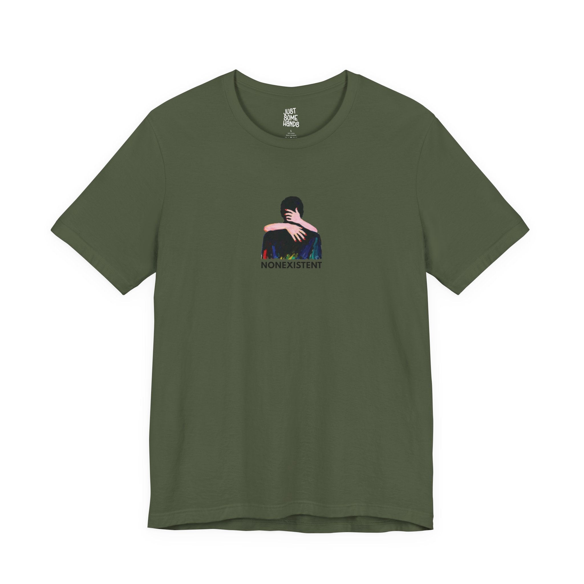 Nonexistent Abstract Hug T-Shirt | Emotional Grunge Graphic Tee