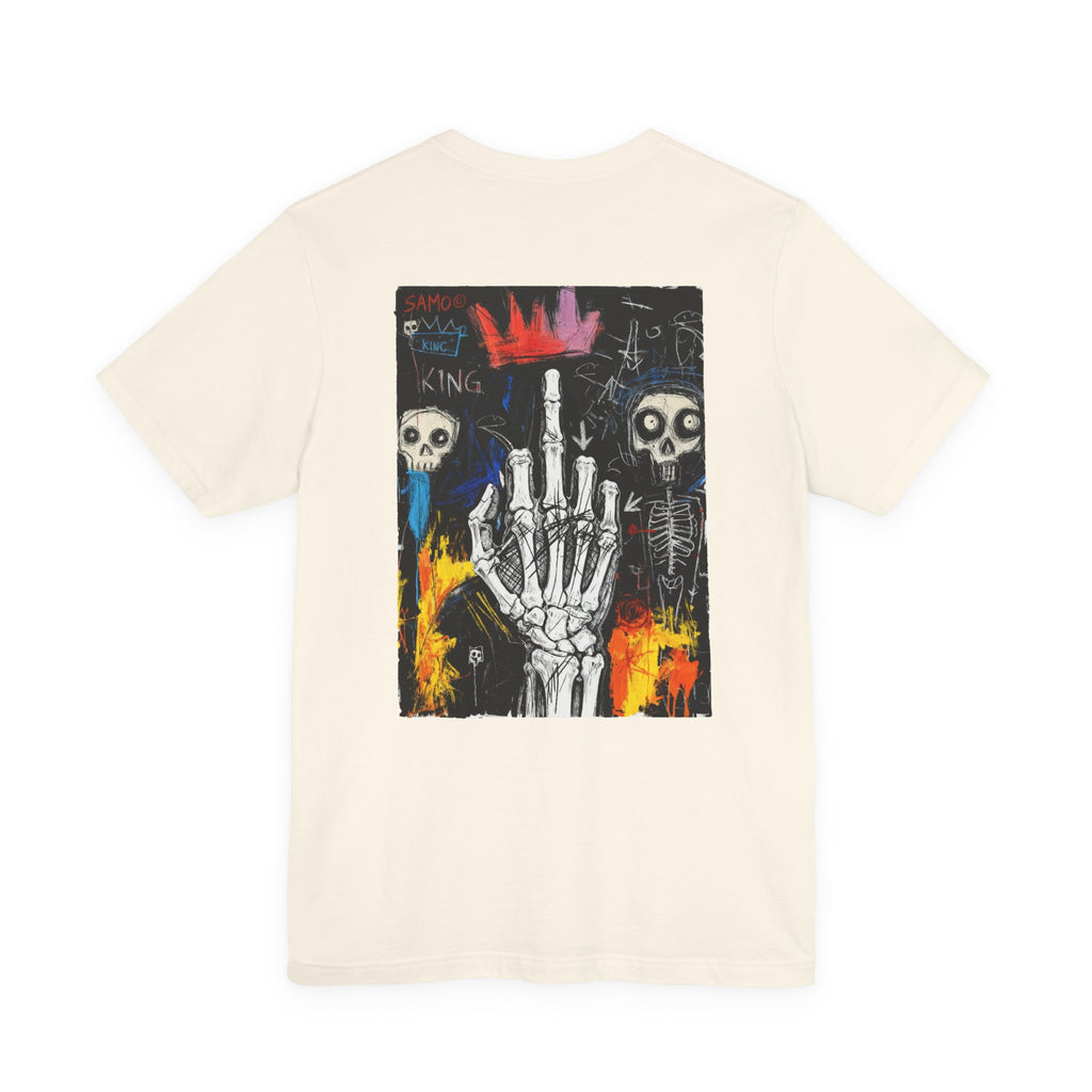 Raw Rebellion Basquiat-Inspired Skeleton Tee