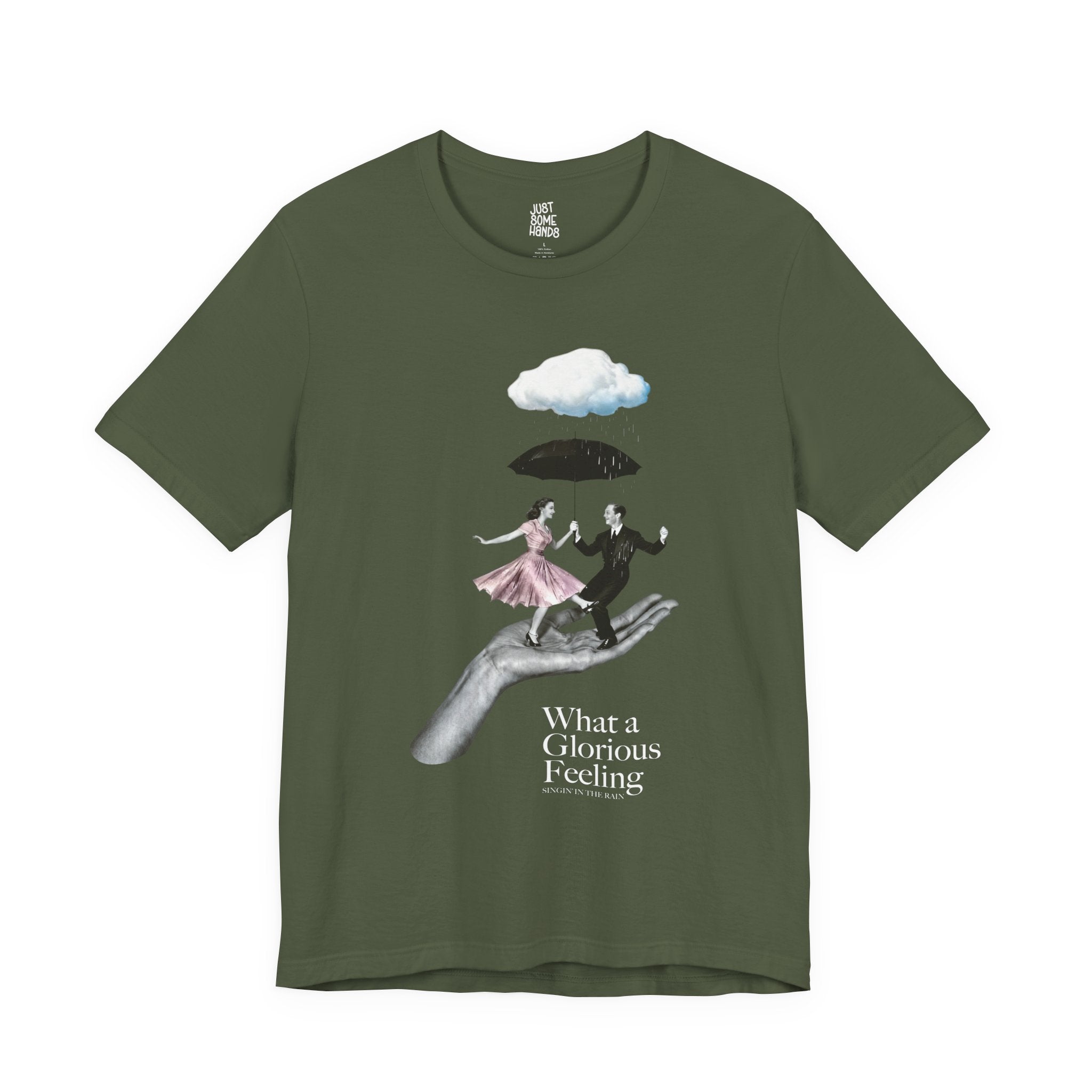 Singin' in the Rain Surreal Hand T-Shirt | Vintage Cinematic Collage Tee