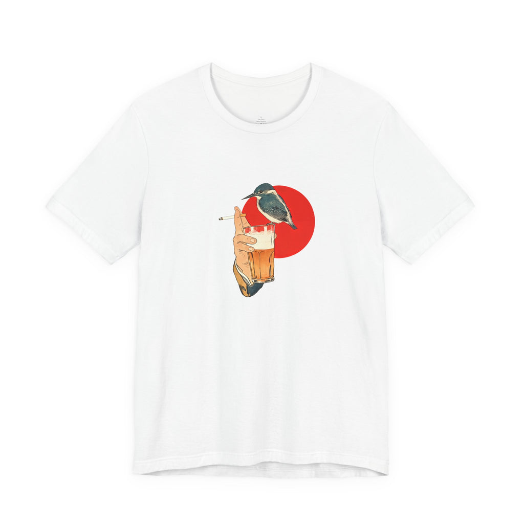 Drinking Buddy Vintage Beer & Bird T-Shirt | Retro Pub Culture Graphic Tee