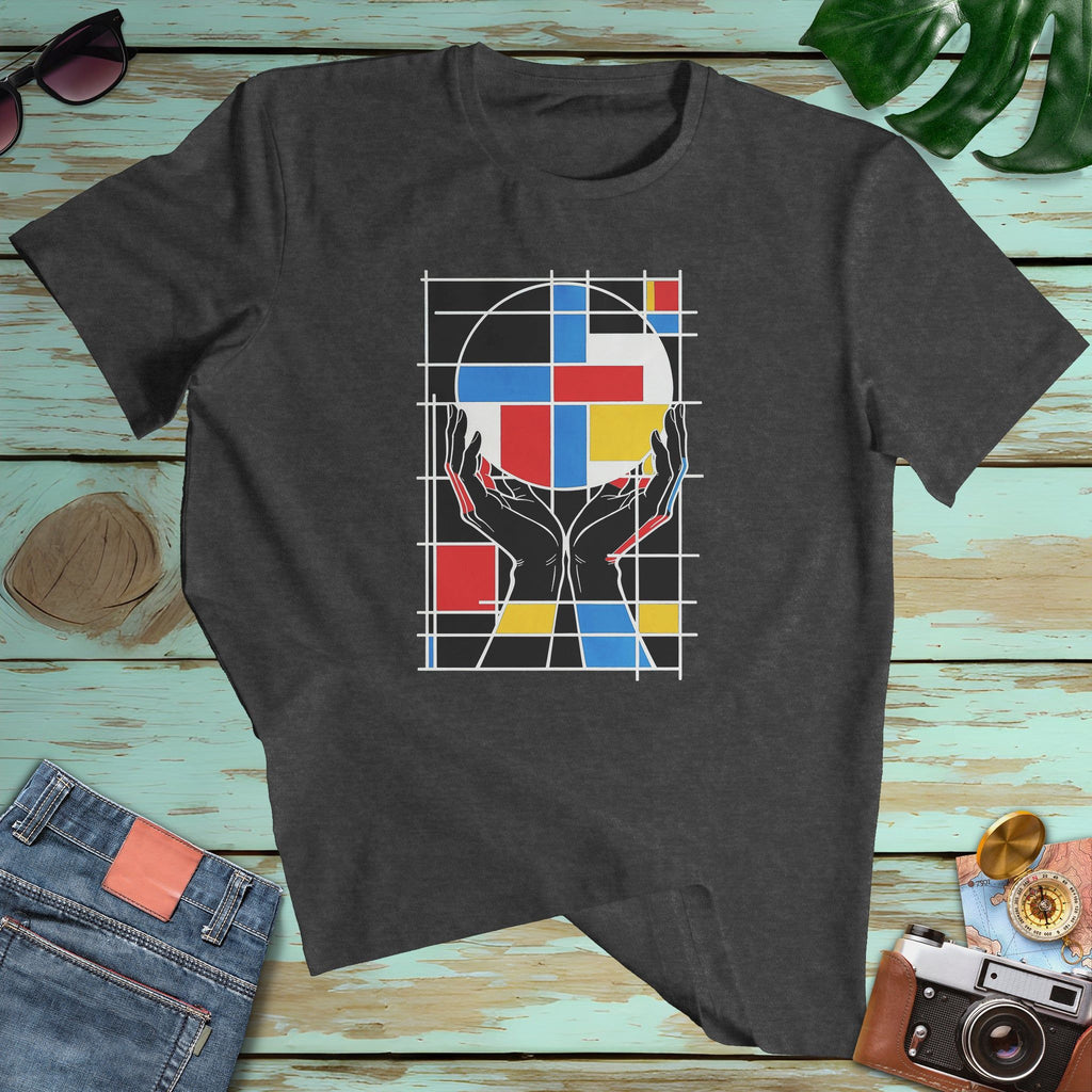 Modern Pop Art Graphic Tee Mondrian