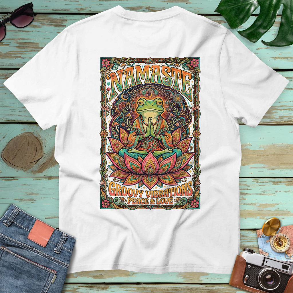 Psychedelic "Namaste" Frog