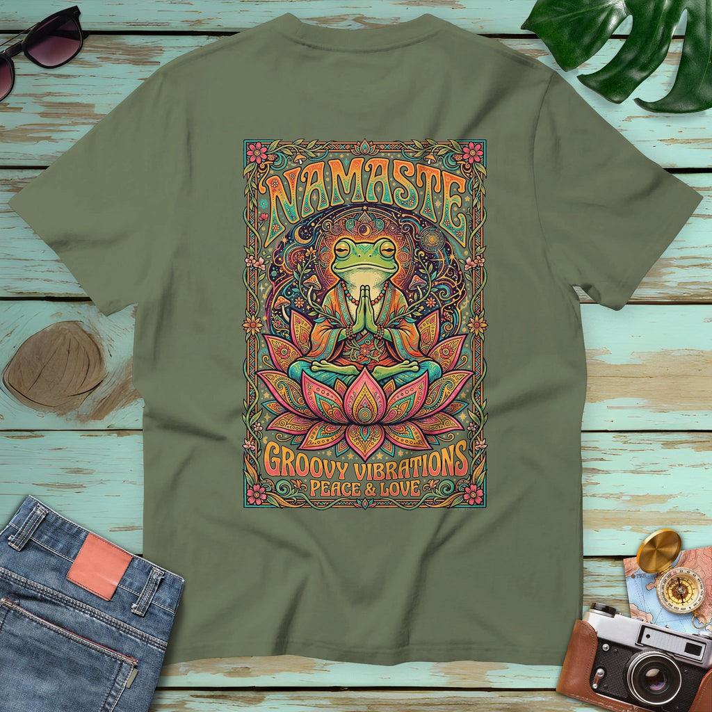 Psychedelic "Namaste" Frog
