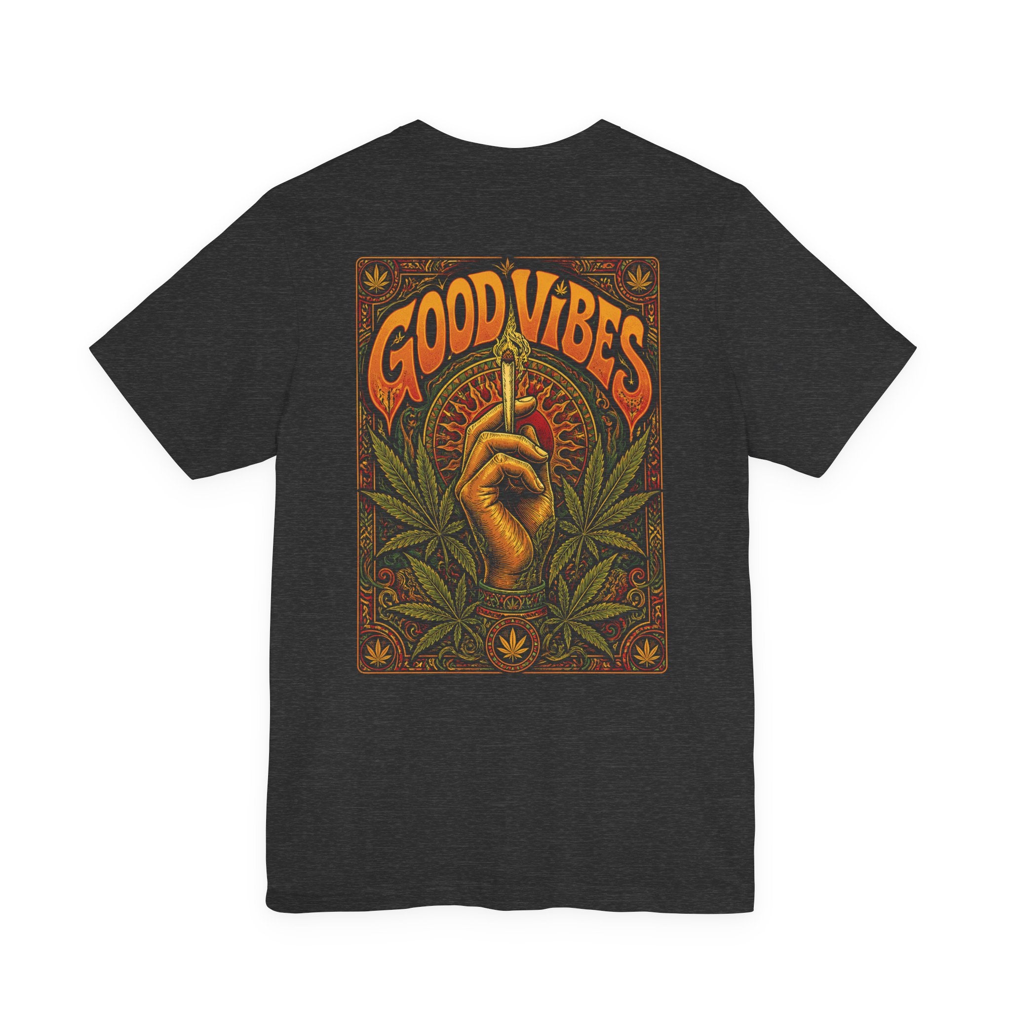 Psychedelic "Good Vibes" T-Shirt | Vintage 70s Stoner Graphic Tee