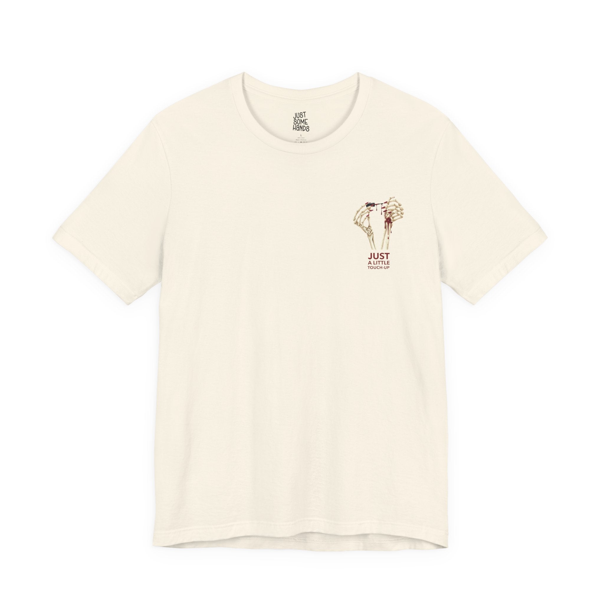 Just a Little Touch-Up - Sarcastic Skeleton Mani-Pedi Hand Graphic T-Shirt