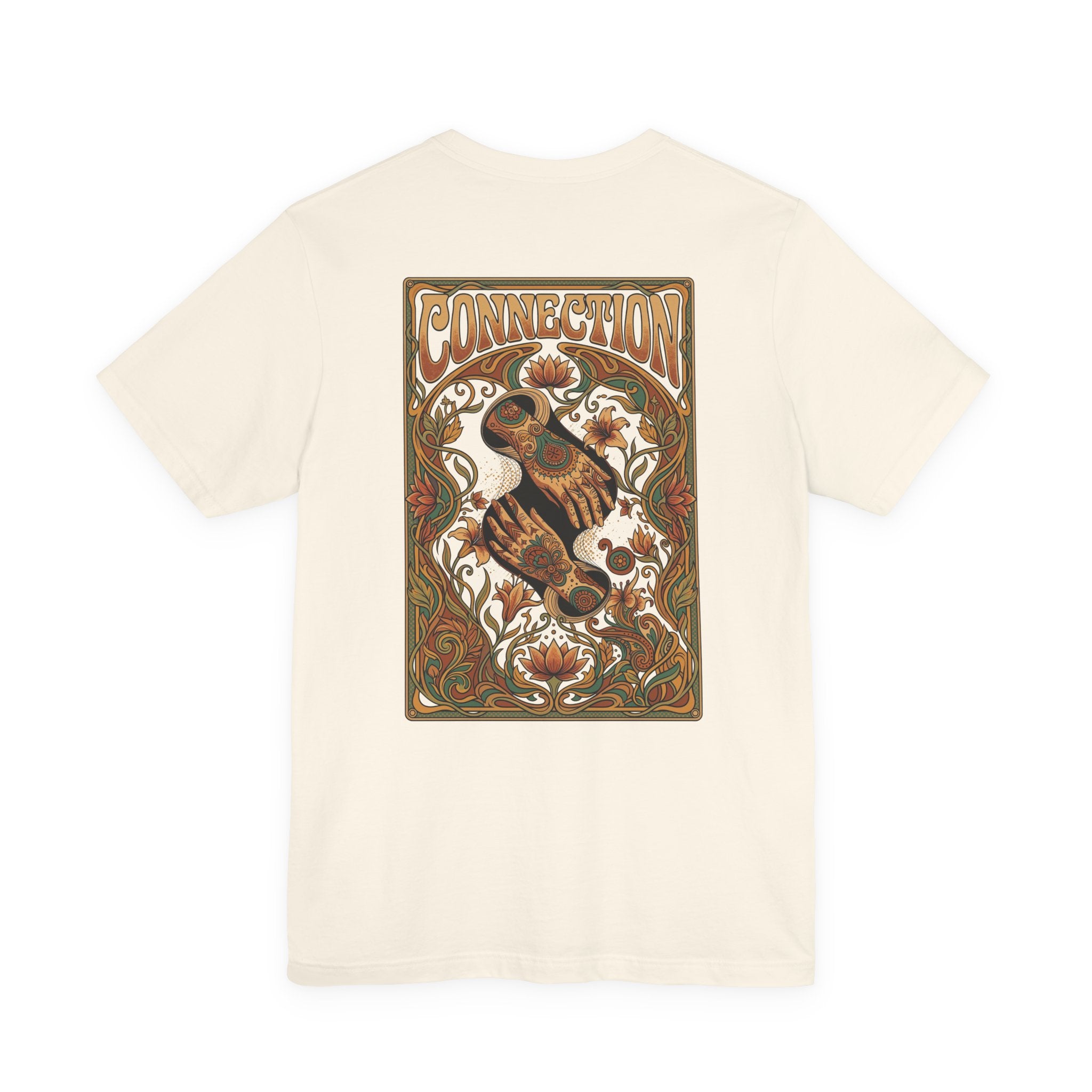 Psychedelic "Connection" Hand T-Shirt | Vintage Art Nouveau Graphic Tee