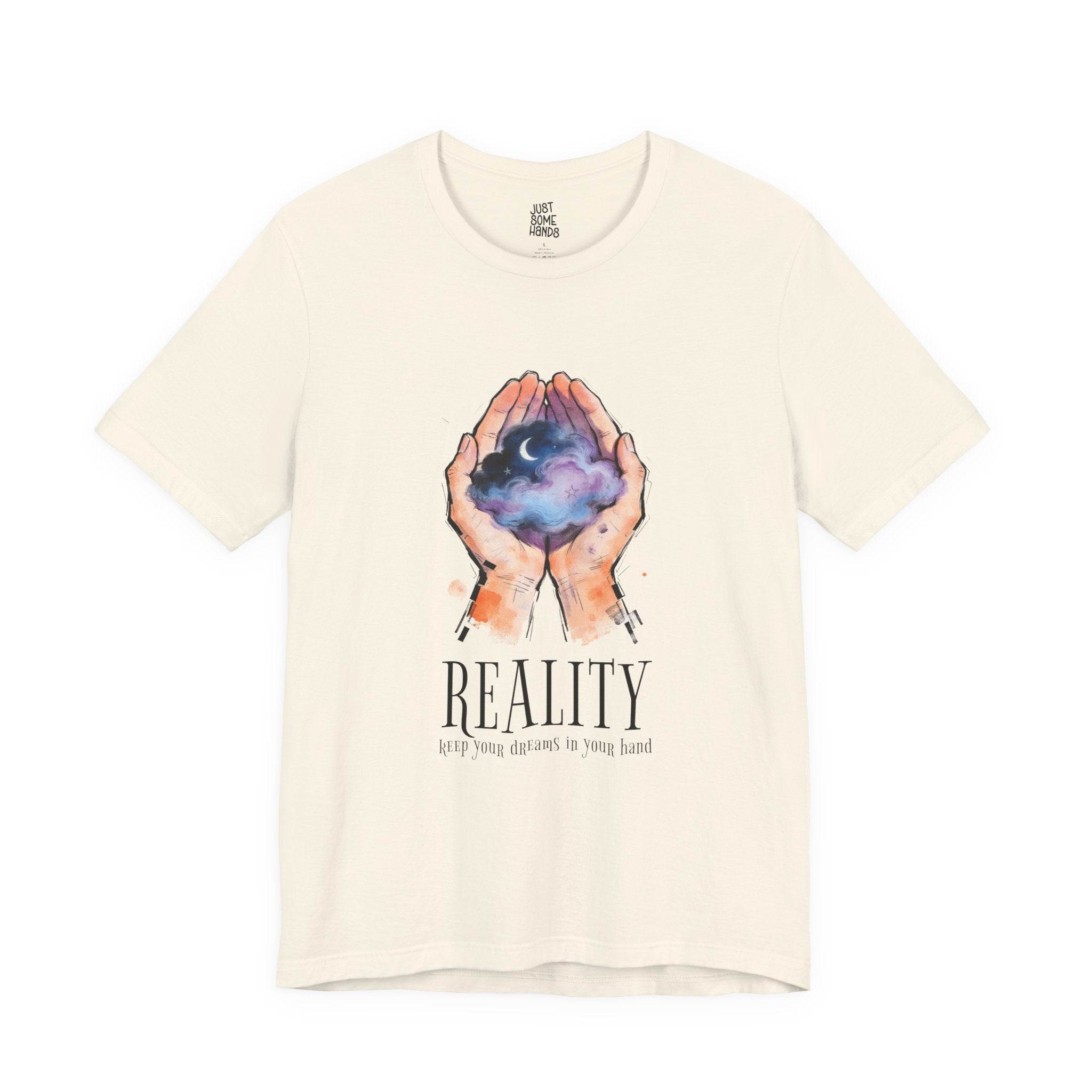 Reality Check Cloud Hands T-Shirt | Dreamy Watercolor Graphic Tee