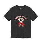 Addicted to Red Flags Tattooed Hands T-Shirt | Sarcastic Dating Graphic Tee