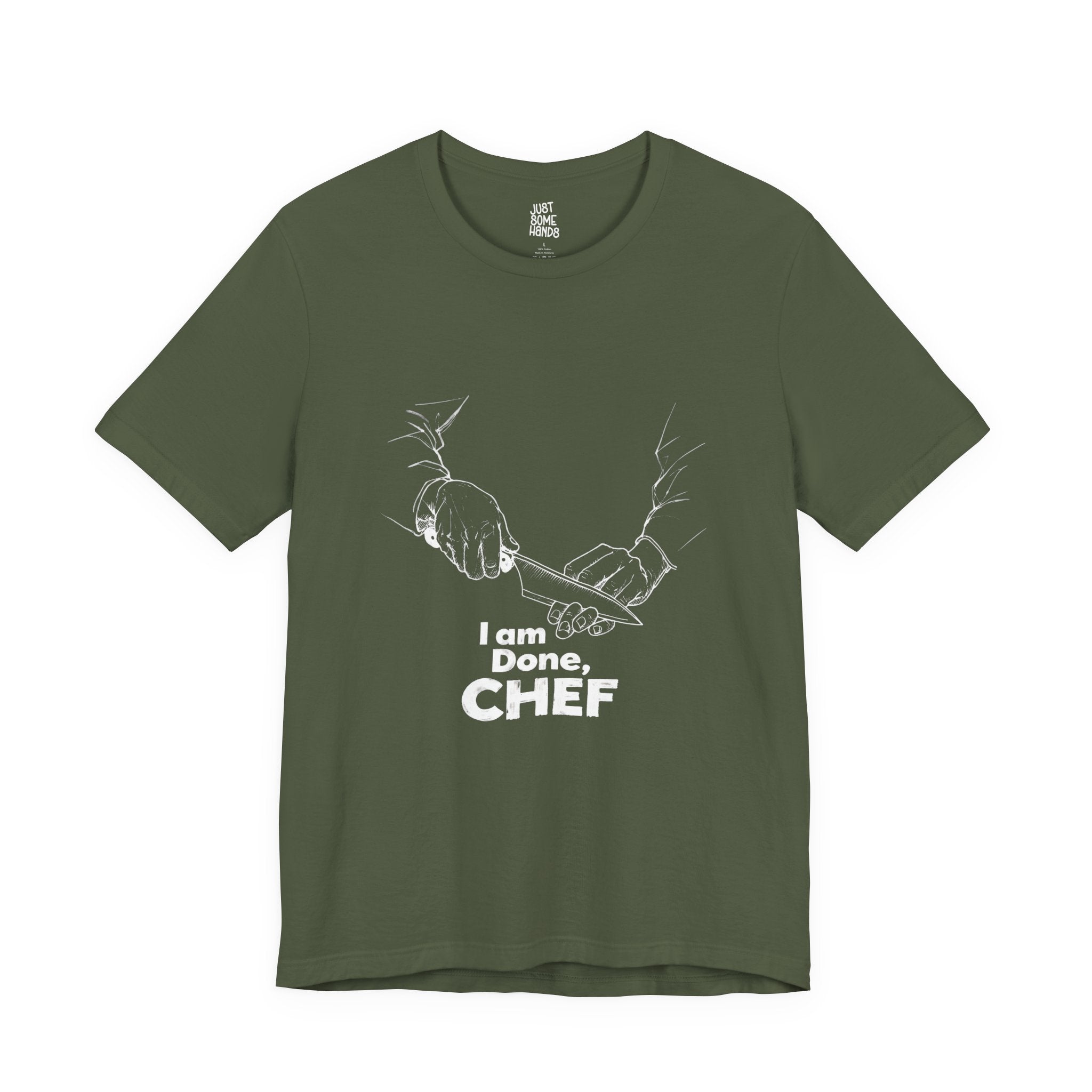 I am Done, Chef Culinary Burnout T-Shirt | Sarcastic Kitchen Graphic Tee