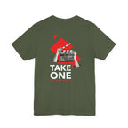 Take One Cinematic Clapperboard T-Shirt | Modern Film Maker Graphic Tee