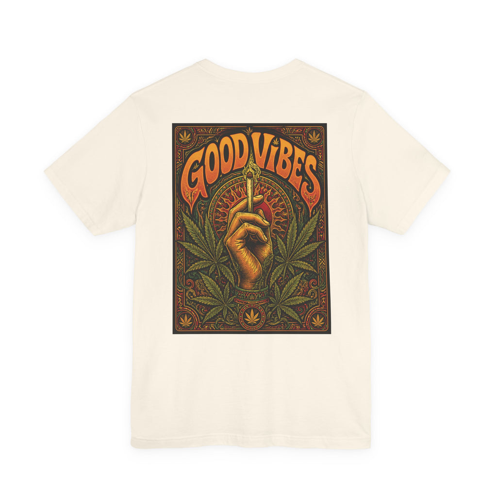 Psychedelic "Good Vibes" T-Shirt | Vintage 70s Stoner Graphic Tee