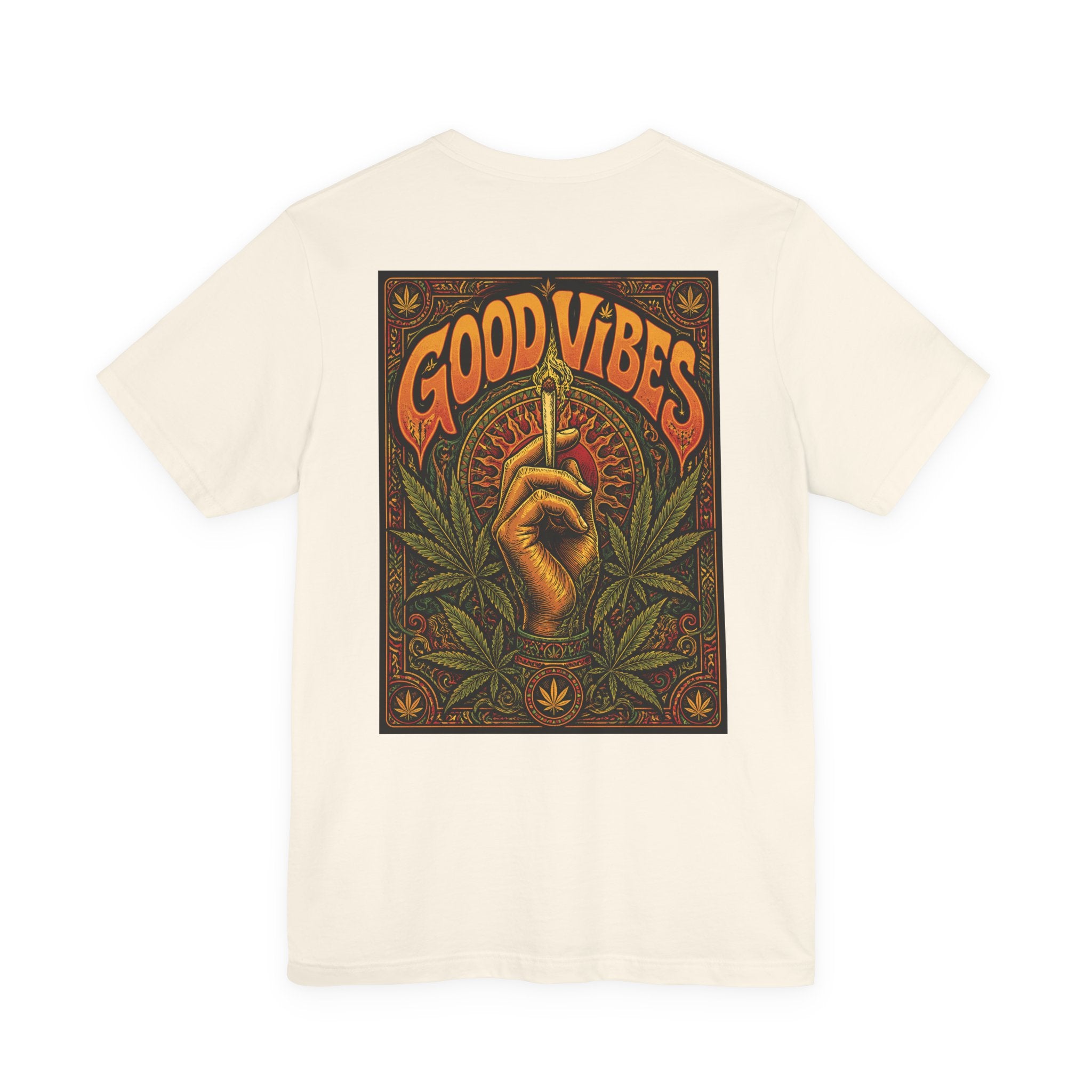 Psychedelic "Good Vibes" T-Shirt | Vintage 70s Stoner Graphic Tee