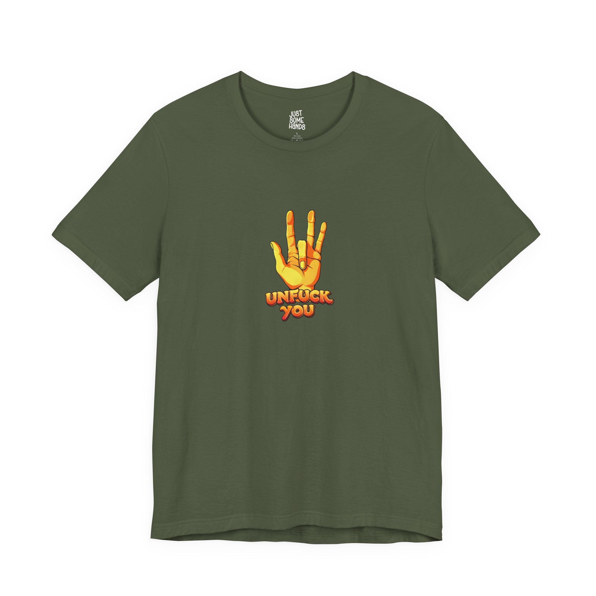 Unfuck You Sarcastic Hand Gesture T-Shirt | Edgy Graphic Tee