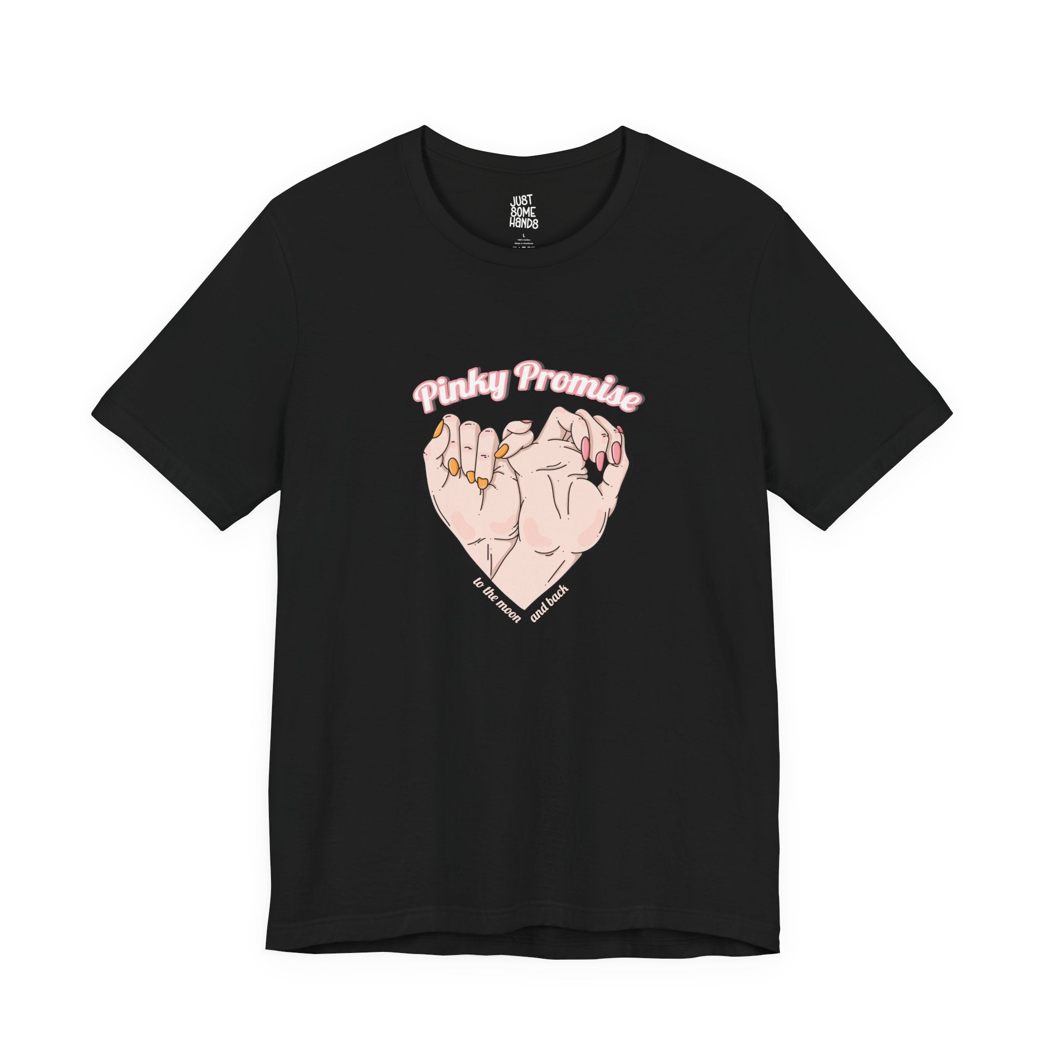 Pinky Promise Heart Hands T-Shirt | Sweet Aesthetic Matching Graphic Tee