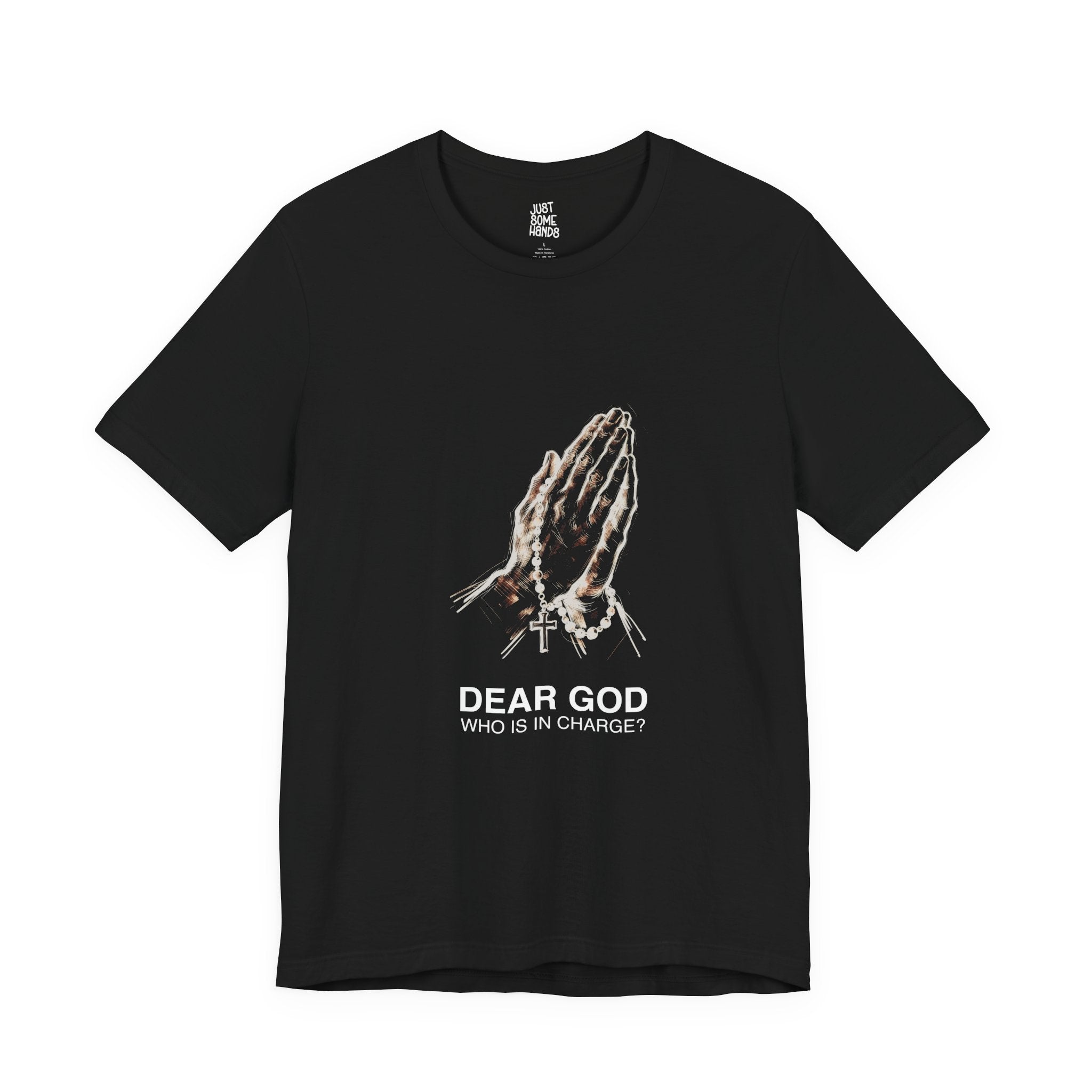 Dark Prayer Grunge Hands T-Shirt | Edgy Street Goth Graphic Tee