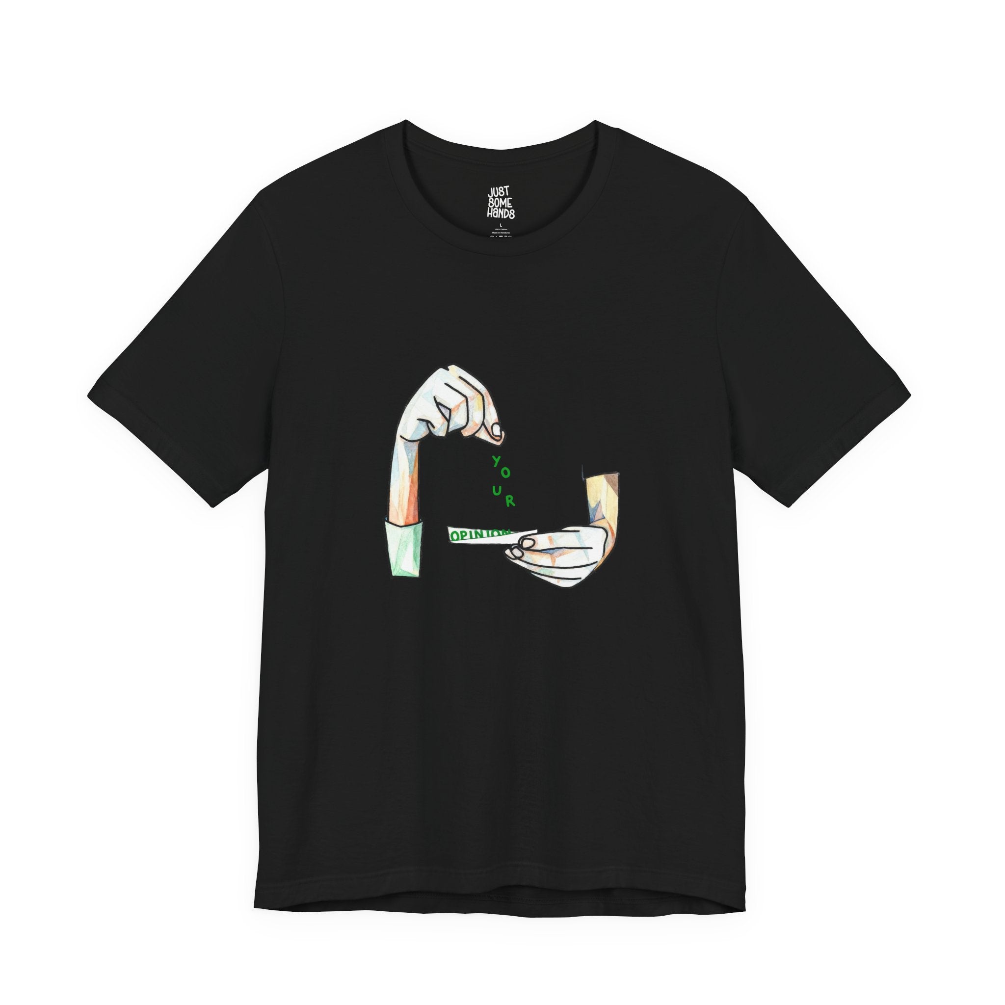 Your Opinion Trash Bin Hand T-Shirt | Sarcastic Relatable Graphic Tee