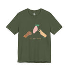 Rock Paper Scissors Minimalist Line Art T-Shirt | Sarcastic Problem Solver Tee