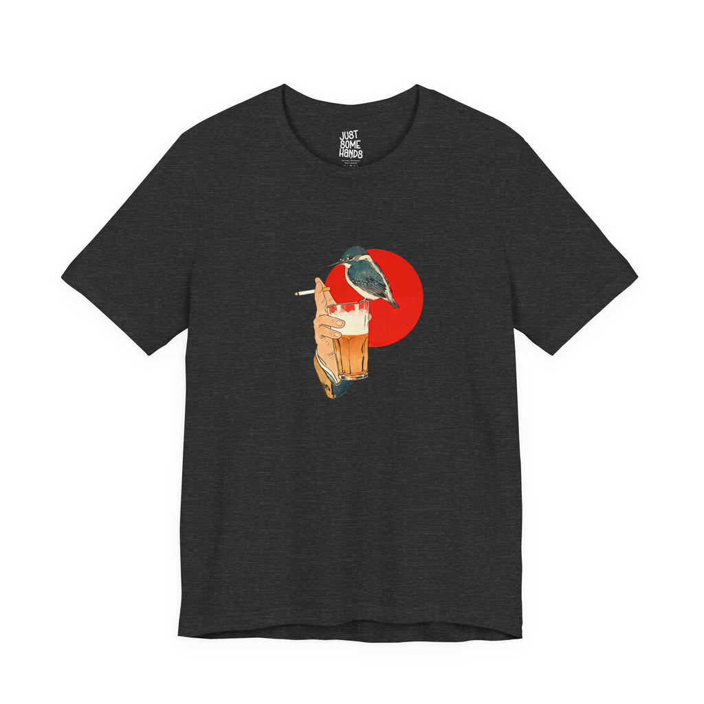 Drinking Buddy Vintage Beer & Bird T-Shirt | Retro Pub Culture Graphic Tee